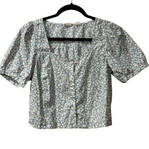 Levi's Floral Button-Up Blouse Size Small